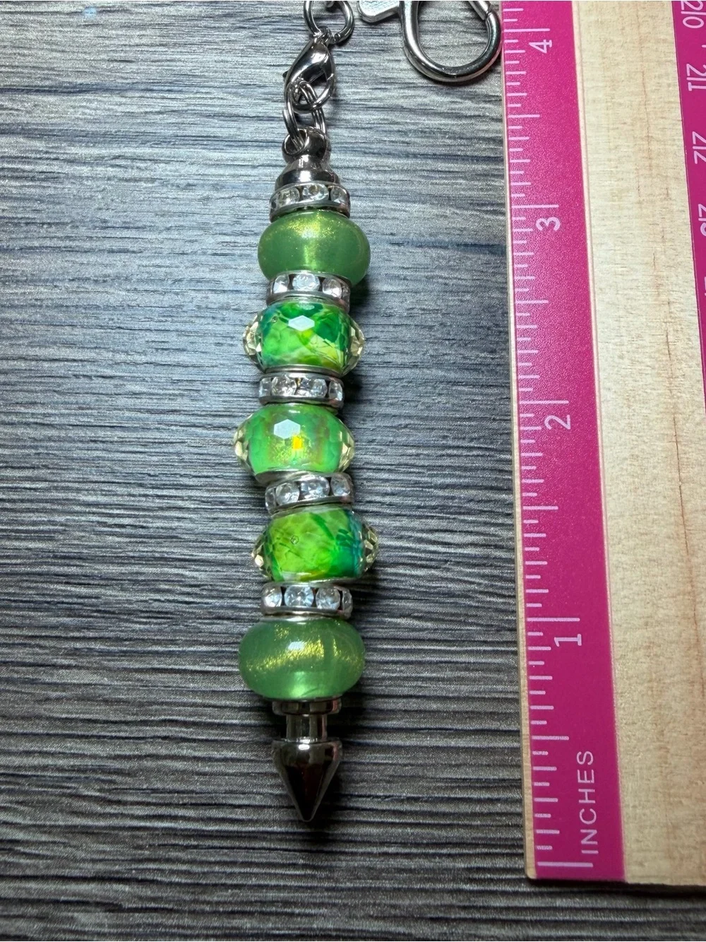Handmade Beaded Pointed Tip Keychain Self Defense Accessory Bag Charm Gift